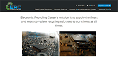 Desktop Screenshot of electronicrecyclingcenter.net