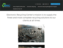 Tablet Screenshot of electronicrecyclingcenter.net